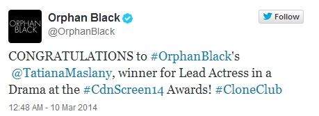 tatiana-maslany-canadian-screen-awards2014