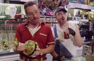 Bryan Cranston, Aaron Paul et Julia Louis-Dreyfus dans Barely Legal Pawn