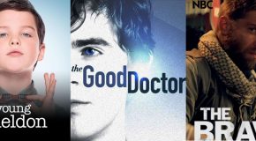 Lundi 25/9 : reprise des séries CBS, arrivées de The Good Doctor, Young Sheldon, The Brave